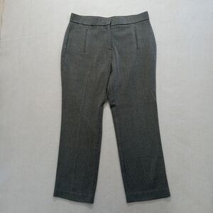 David Dart Dress Pants Women's Size 8 Gray Faux Pockets Elastic Waist Cropped